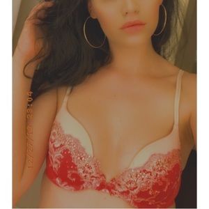 VS RARE RHINESTONE PLUNGE BRA